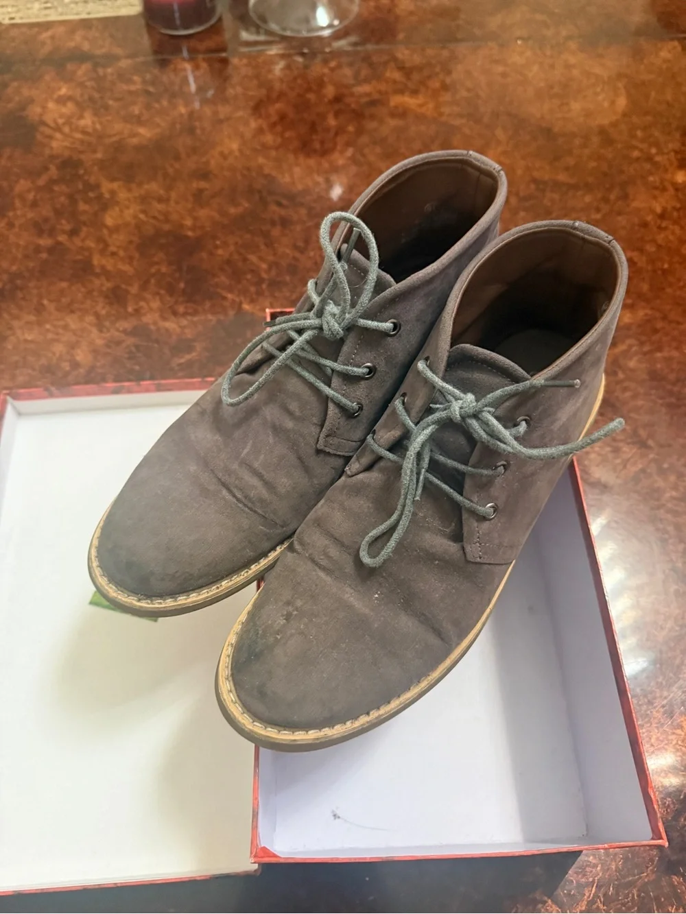 Men's Brown Suede Chukka Boots - Lace-Up Casual Boots